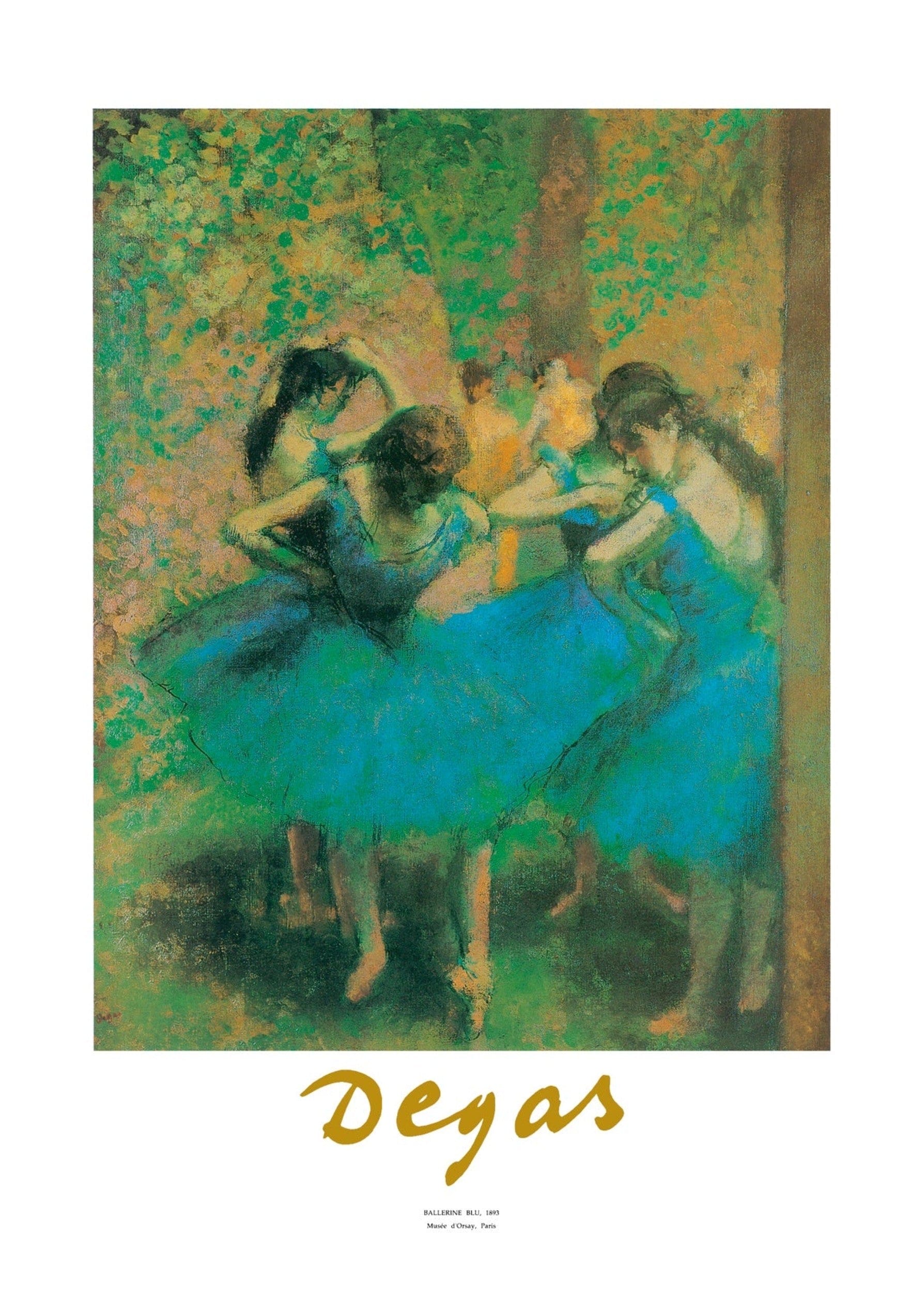 Art Print Edgar Degas Ballerine blu 50x70cm Yourdecoration