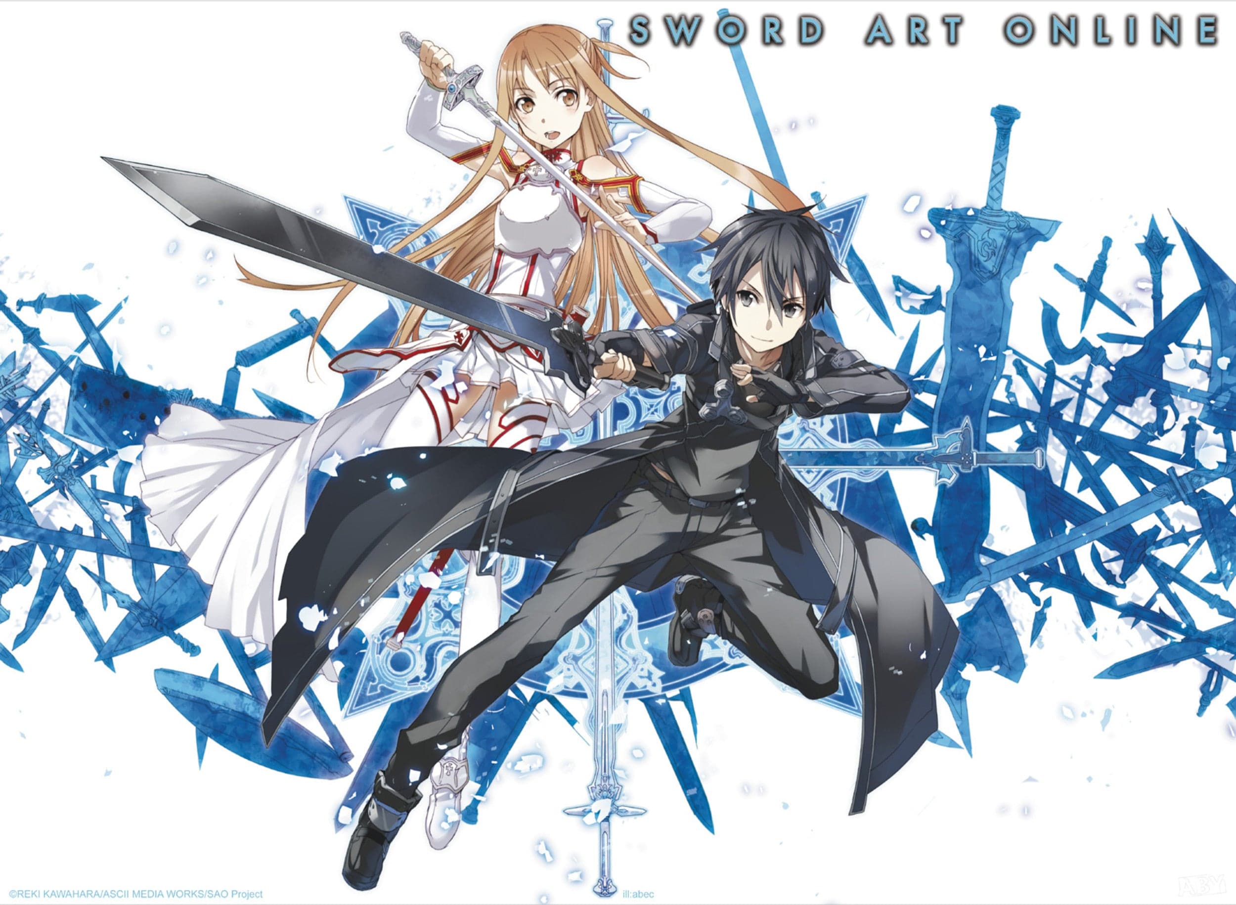 Poster Sword Art Online Asuna and Kirito 52x38cm | Yourdecoration.com