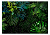 Wall Mural - Dark Jungle 100x70cm - Non-Woven Murals