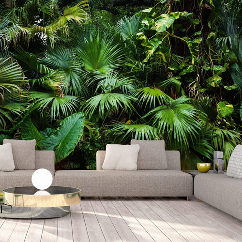 Wall Mural - Sunny Jungle 250x175cm - Non-Woven Murals