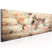 Canvas Print World Maps Map of Dreams 120x40cm