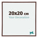 Annecy Plastic Photo Frame 20x20cm Brown Front Size | Yourdecoration.com