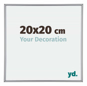 Annecy Plastic Photo Frame 20x20cm Silver Front Size | Yourdecoration.com