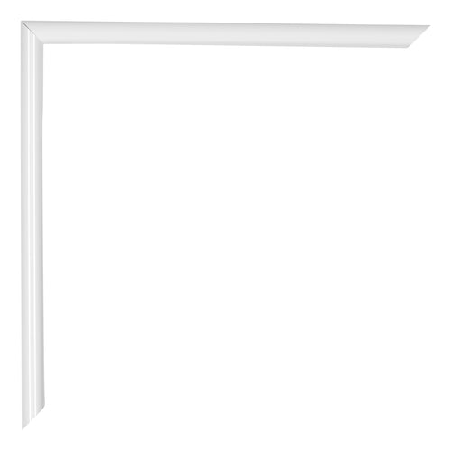 Annecy Plastic Photo Frame 20x20cm White High Gloss Detail Corner | Yourdecoration.com