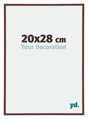 Annecy Plastic Photo Frame 20x28cm Brown Front Size | Yourdecoration.com