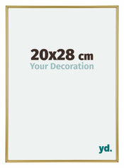 Annecy Plastic Photo Frame 20x28cm Gold Front Size | Yourdecoration.com