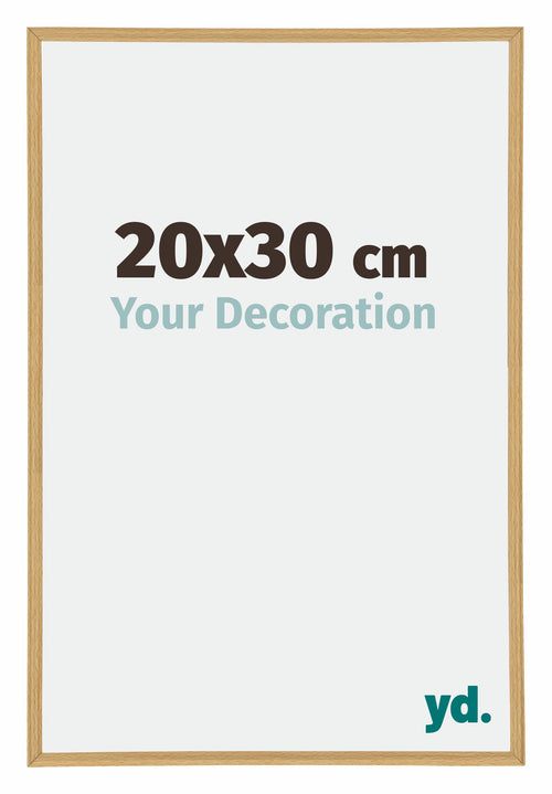 Annecy Plastic Photo Frame 20x30cm Beech Front Size | Yourdecoration.com