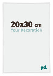 Annecy Plastic Photo Frame 20x30cm White High Gloss Front Size | Yourdecoration.com