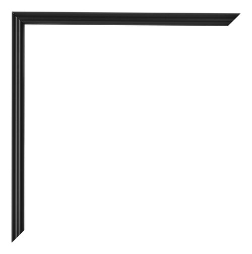 Annecy Plastic Photo Frame 25x75cm Black Matt Detail Corner | Yourdecoration.com