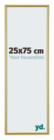 Annecy Plastic Photo Frame 25x75cm Gold Front Size | Yourdecoration.com