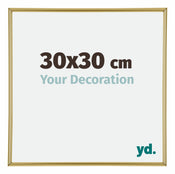 Annecy Plastic Photo Frame 30x30cm Gold Front Size | Yourdecoration.com