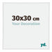 Annecy Plastic Photo Frame 30x30cm White High Gloss Front Size | Yourdecoration.com