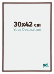 Annecy Plastic Photo Frame 30x42cm Brown Front Size | Yourdecoration.com