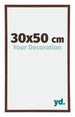 Annecy Plastic Photo Frame 30x50cm Brown Front Size | Yourdecoration.com