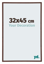 Annecy Plastic Photo Frame 32x45cm Brown Front Size | Yourdecoration.com