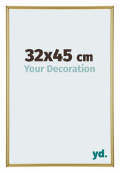 Annecy Plastic Photo Frame 32x45cm Gold Front Size | Yourdecoration.com