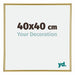 Annecy Plastic Photo Frame 40x40cm Gold Front Size | Yourdecoration.com