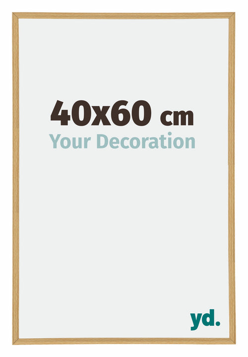 Annecy Plastic Photo Frame 40x60cm Beech Front Size | Yourdecoration.com