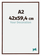 Annecy Plastic Photo Frame 42x59 4cm A2 Brown Front Size | Yourdecoration.com