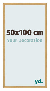 Annecy Plastic Photo Frame 50x100cm Beech Light Front Size | Yourdecoration.com