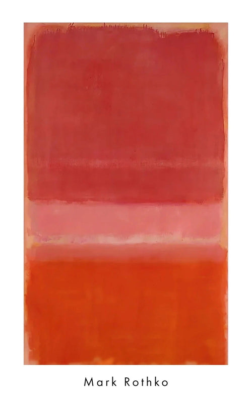 Art Print Mark Rothko Untitles Red 1956 56x89cm MKR 958 PGM | Yourdecoration.com