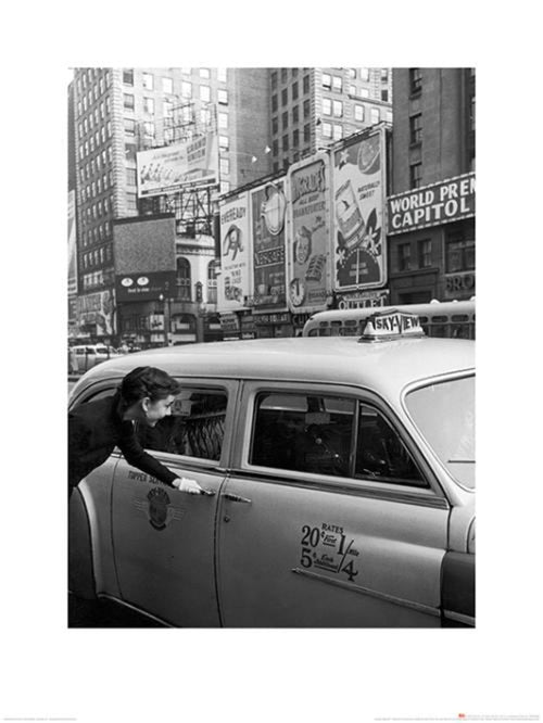 Art Print Time Life Audrey Hepburn Taxi 60x80cm Pyramid PPR40456 | Yourdecoration.com