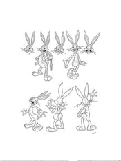 Art Print Wb100 Looney Tunes Bugs Bunny 30x40cm Pyramid PPR54388 | Yourdecoration.com