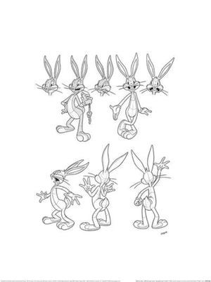 Art Print Wb100 Looney Tunes Bugs Bunny 30x40cm Pyramid PPR54388 | Yourdecoration.com