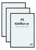 Aurora Aluminium Photo Frame 42x59-4cm A2 Set Van 3 Black Matt Front Size | Yourdecoration.com