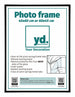 Aurora Aluminium Photo Frame 45x60cm Black Mat Front Size | Yourdecoration.com