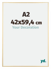 Austin Aluminium Photo Frame 42x59 4cm A2 Gold High Gloss Front Size | Yourdecoration.com