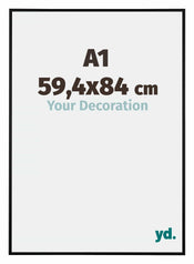 Austin Aluminium Photo Frame 59 4x84cm A1 Black Matt Front Size | Yourdecoration.com