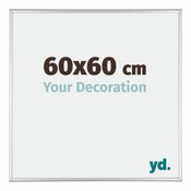 Austin Aluminium Photo Frame 60x60cm Silver High Gloss Front Size | Yourdecoration.com