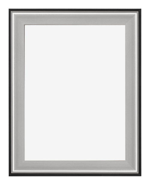 Birmingham Wooden Photo Frame 18x24cm Black Silver Gepolijst Front | Yourdecoration.com