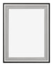 Birmingham Wooden Photo Frame 18x24cm Black Silver Gepolijst Front | Yourdecoration.com