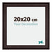 Birmingham Wooden Photo Frame 20x20cm Brown Front Size | Yourdecoration.com