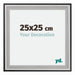 Birmingham Wooden Photo Frame 25x25cm Black Silver gepolijst Size | Yourdecoration.com