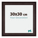 Birmingham Wooden Photo Frame 30x30cm Brown Front Size | Yourdecoration.com