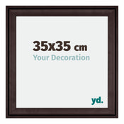 Birmingham Wooden Photo Frame 35x35cm Brown Front Size | Yourdecoration.com