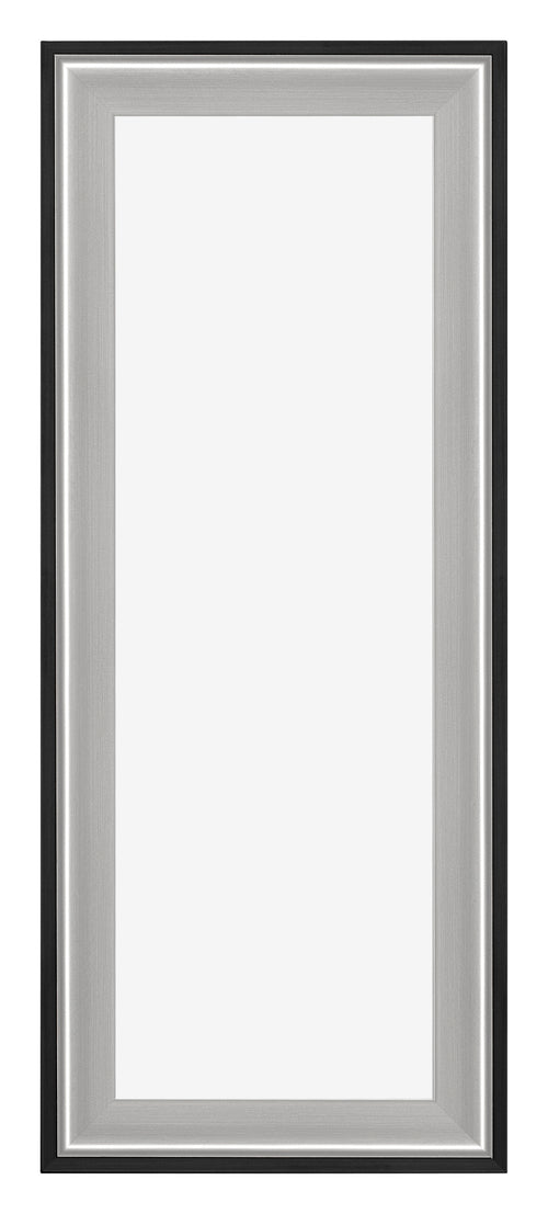 Birmingham Wooden Photo Frame 37 5x98cm Black Silver Polished Front | Yourdecoration.com