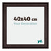 Birmingham Wooden Photo Frame 40x40cm Brown Front Size | Yourdecoration.com