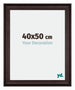 Birmingham Wooden Photo Frame 40x50cm Brown Front Size | Yourdecoration.com