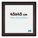 Birmingham Wooden Photo Frame 45x45cm Brown Front Size | Yourdecoration.com