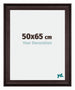 Birmingham Wooden Photo Frame 50x65cm Brown Front Size | Yourdecoration.com