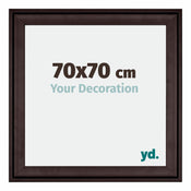 Birmingham Wooden Photo Frame 70x70cm Brown Front Size | Yourdecoration.com