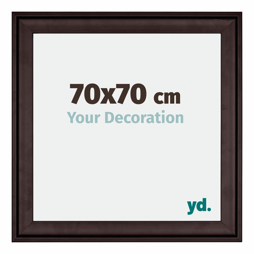 Birmingham Wooden Photo Frame 70x70cm Brown Front Size | Yourdecoration.com