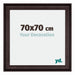 Birmingham Wooden Photo Frame 70x70cm Brown Front Size | Yourdecoration.com