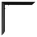 Bordeaux Plastic Photo Frame 18x24cm Black High Gloss Detail Corner | Yourdecoration.com