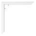 Bordeaux Plastic Photo Frame 18x24cm White High Gloss Detail Corner | Yourdecoration.com