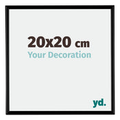 Bordeaux Plastic Photo Frame 20x20cm Black Matt Front Size | Yourdecoration.com